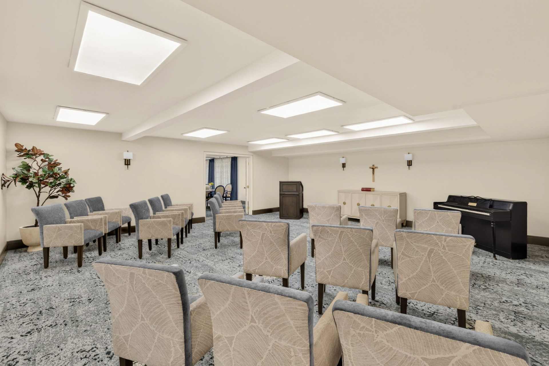 Church service room